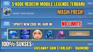 BURUAN REDEEM! 5 KODE REDEEM ML TERBARU KODE REDEEM MOBILE LEGENDS HARI INI UPDATE MEI 2024