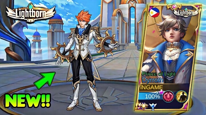 THANK YOU MOONTON FOR NEW DYRROTH PRINCE OF LIGHT SKIN  MLBB