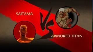 Saitama Vs Armored Titan