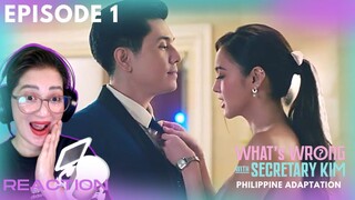 {REACTION} What's Wrong with Secretary Kim? EPISODE 1 Philippine Adap.| KIM CHIU | PAULO AVELINO