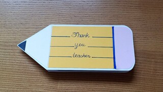 Làm thiệp 20-11 đơn giản tặng thầy cô giáo / DIY teacher's day card