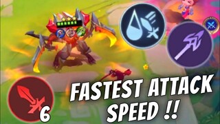 LANCER THAMUZ + WILD STRENGTH !! WORLD RECORD ATTACK SPEED !! MAGIC CHESS MOBILE LEGENDS