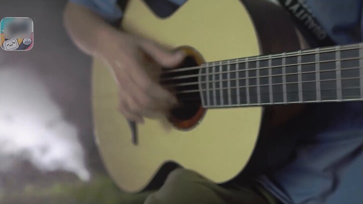 You never know how hot a guitar can be!!! Red Lotus Demon Slayer OP Guitar Fingerstyle