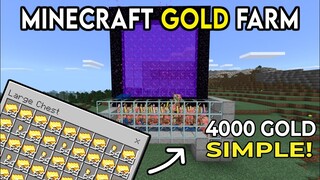 Simple 1.18 Gold Farm for Minecraft Bedrock MCPE/XBOX/PS4/Switch