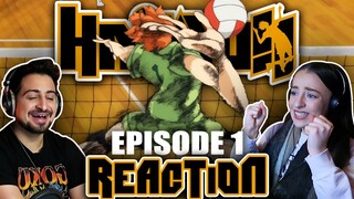 OUR FIRST SPORTS ANIME! 🏐 Haikyuu!! Episode 1 REACTION! | 1x1 "The End and The Beginning"