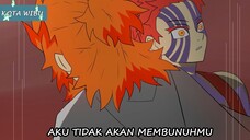 Akaza Ketakutan Melihat Rengoku Si Hashira Api Yang Telah Menjadi Iblis !!! | Fan Animation