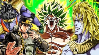 BROLY DBS VS JOTARO AND DIO (Anime War) FULL FIGHT HD