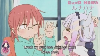 Kobayashi san Chi no Maid Dragon (Malay Dub) kanna cute moments