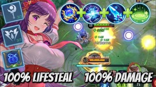 Guinevere Insane Damage + 100% Lifesteal | Guinevere Best Build 2022 | MOBILE LEGENDS✓