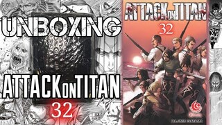 UNBOXING KOMIK ATTACK on TITAN Volume 32 asmr