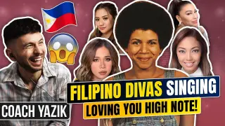 YAZIK reacts to Filipino Divas WHISTLE NOTES in Loving You | Minnie Riperton