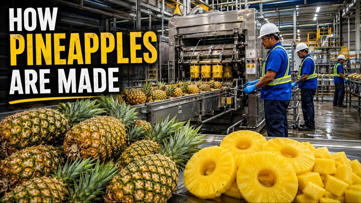 How Pineapples Are Processed in a Modern Factory | From Harvest to Packaging