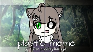 Plastic meme / gift for pudding bahagia ^^