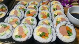 Cách Làm Cơm Cuộn Rong Biển Sushi  Ngon Như Hàn Quốc-Món Ngon Mẹ Nấu