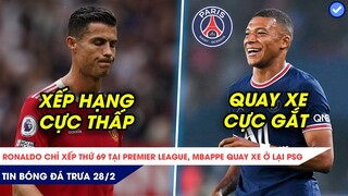 TIN BÓNG ĐÁ TRƯA 28/2| MESSI CHUYỀN HAY QUÁ MBAPPE QUAY XE CỰC GẮT, CR7 XẾP TẬN 69 TẠI NHA