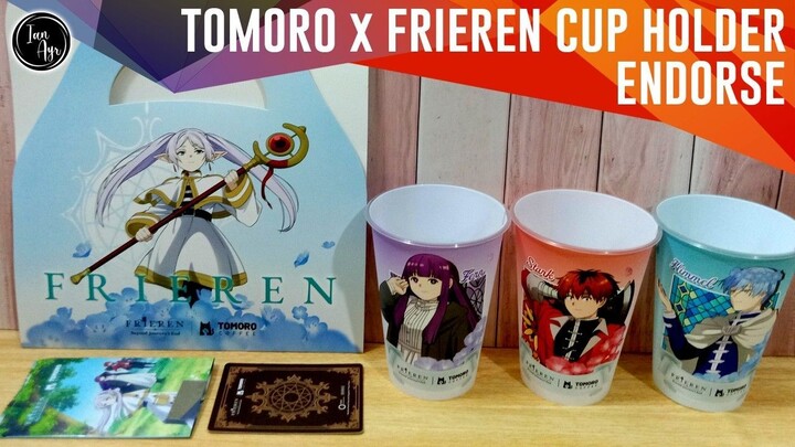 [ ENDORSE ] Tomoro Coffee x Frieren : Beyond Journey's End 葬送のフリーレン Cup Holder Himmel ヒンメル Fern フェルン