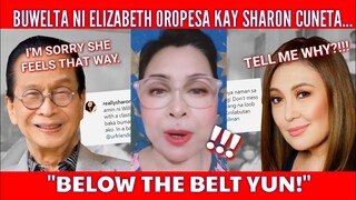 Pag-awit ni Sal Panelo, hindi nagustuhan ni Sharon Cuneta. Elizabeth Oropesa, Rumesbak kay Sharon