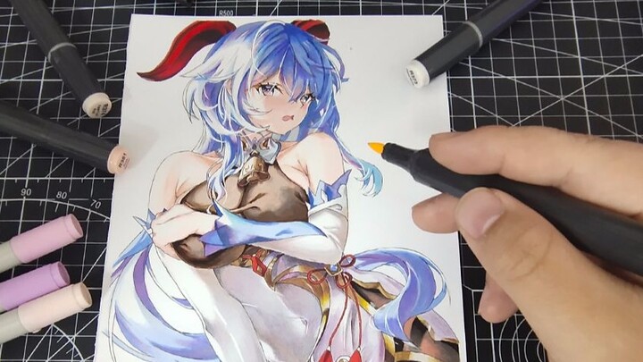 [Hand-painted with a marker pen] It seems to draw Gan Yu bigger (the horn on the finger, hahaha)