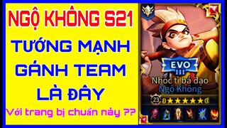 Ngộ Không Liên Quân | Cách lên đồ và Bảng ngọc Ngộ không late game siêu khủng gánh team là gì ?