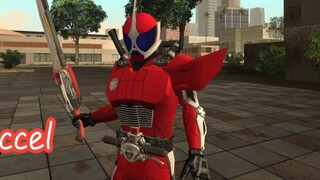 [GTASA] Kamen Rider Accel Module (Transformasi + Skill)