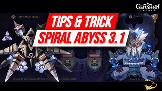 Guide Tips & Trick Menang Spiral Abyss Floor 11 & 12 Genshin Impact 3.1 - Top Up di Meppostore.id