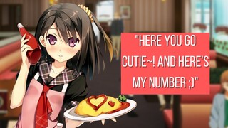{ASMR Roleplay} Waitress Flirts With You