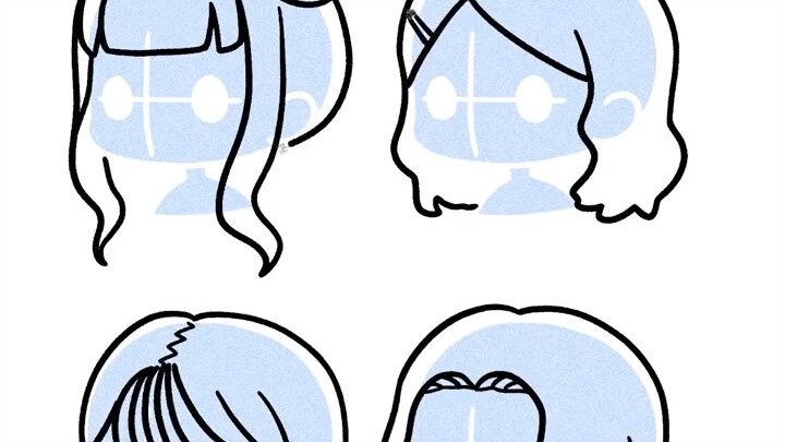 【Kawaiisensei】Teaches You How to Draw Four Cute Cartoon Baby Hairstyles