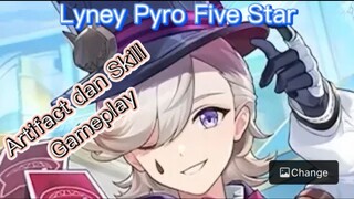 Genshin Impact INDO - Pembahasan Lyney Pyro Five Star mengenai Artifact dan Skil + gameplay