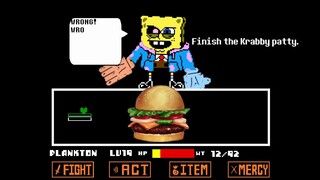 【Spongetale同人动画】全然不信的海绵宝宝战 全4阶段（作者：Red_A）