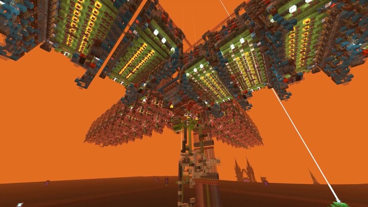 Setelah bertahan melewati 7,5 juta blok, kami membangun Pulau Bunga Persik di server curang!