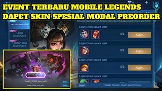 EVENT TERBARU MOBILE LEGENDS CUMA MODAL PRE ODER DAPET SKIN SPESIAL GRATIS - MLBB