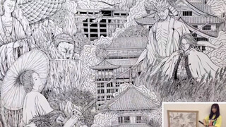 ใช้เวลา 200 ชั่วโมงในการวาดหมาป่า