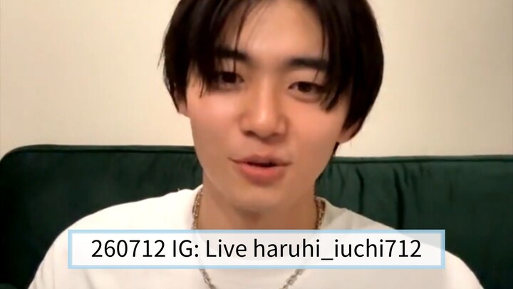 260712 IG: Live haruhi_iuchi712