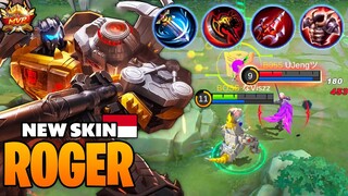 GRIMLOCK ROGER NEW TRANSFORMERS SKIN GAMEPLAY - Build Pro Player Roger - Mobile Legends [MLBB]