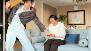 Mother and son also fell out over money.