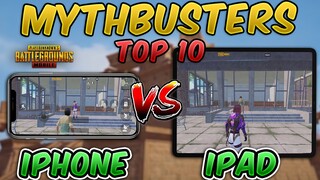 Top 10 MythBusters iPad vs iPhone Recoil Comparison (PUBG MOBILE) Myths + Tips & Tricks