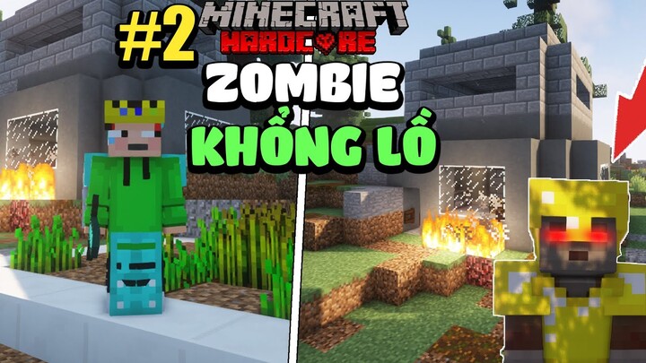 Đảo nhà tù Zombie #2: Mình chiến đấu với Zombie khổng lồ cà xây căn cứ trú ẩn trong Minecraft