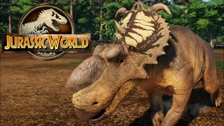 6 Pachyrhinosaurus vs 2 Gorgosaurus - Jurassic World Evolution Mods (4K 60FPS)