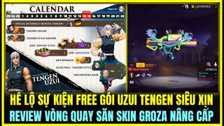 (Free Fire) HÉ LỘ SỰ KIỆN FREE GÓI UZUI TENGEN ÂM TRỤ SIÊU XỊN , REVIEW VÒNG QUAY SĂN GRIZA NÂNG CẤP