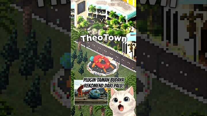PLUGIN TAMAN BUDAYA OP DARI PALU DI THEOTOWN! Patung Globe #shorts