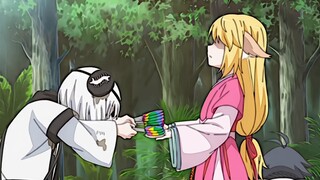 ซู่ซู่กำลังทำอาหารอยู่ ส่วนหรงหรงก็กลัวมากจนต้องลืมตาขึ้น