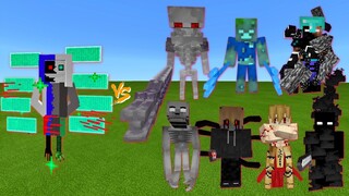 Xans vs. SCP-096, ErrorUnry, Prime Skeleton, Gilgamesh, Herobrine, Ultra Drowned & NULL in Minecraft