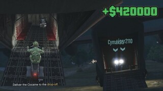 Using Titan to deliver bikes on MC selling mission (GTA Online)