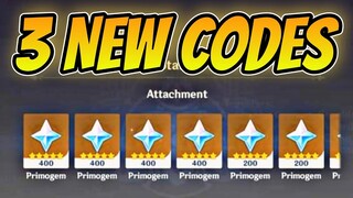 3 NEW Redeem CODES | Genshin Impact 2022