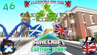 Glasgow City Tour, Scotland | Minecraft EarthMC Towny #46