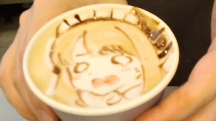 是女仆小绿版咖啡拉花~