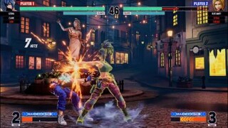 KOF15　強すぎる…レオナ　完成された２６Hitコンボ