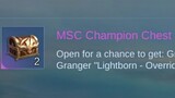 free MSC Champion Chest 😍