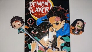 Demon Slayer Manga Vol 1 - ASMR (page flipping)