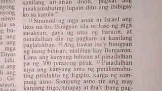 Pang Araw Araw na Talata Genesis 45:21-24